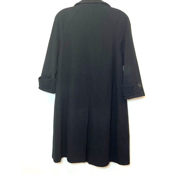 Vintage JG Hook 100% Wool Petite Womans Trench Overcoat Size L/XL - Picture 2 of 12